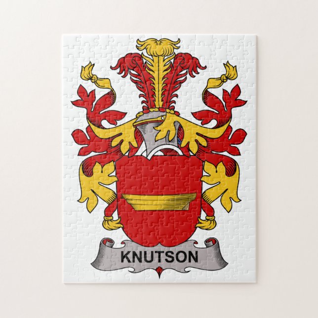 Puzzle Escudo de la familia de Knutson (Vertical)
