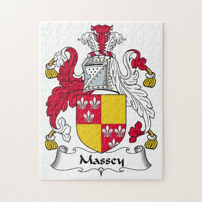 Puzzle Escudo de la familia de Massey (Vertical)