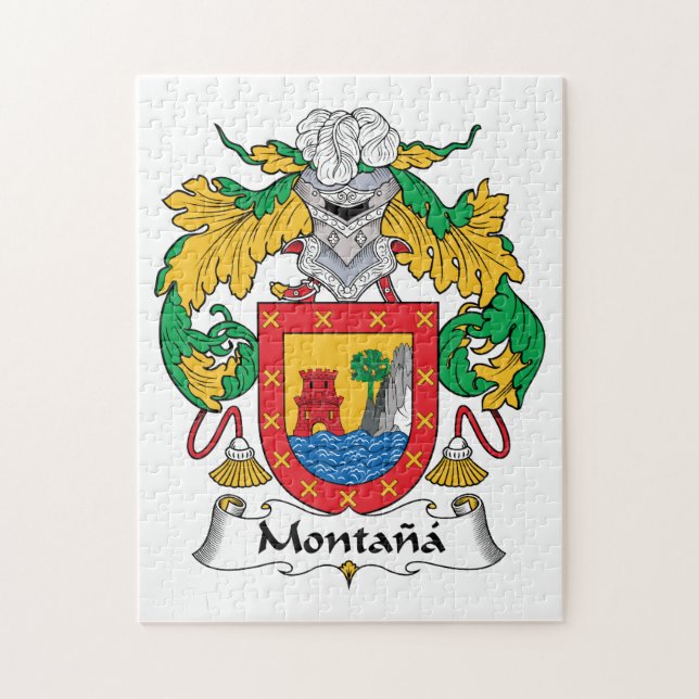 Puzzle Escudo de la familia de Montana (Vertical)