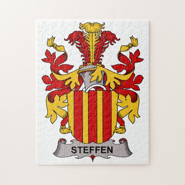 Puzzle Escudo de la familia de Steffen (Vertical)