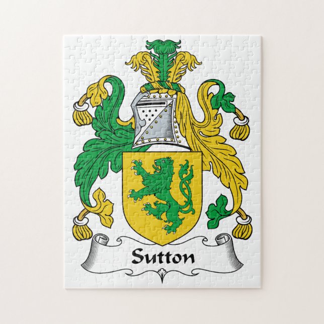 Puzzle Escudo de la familia de Sutton (Vertical)