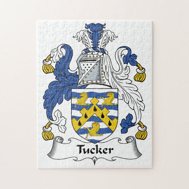 Puzzle Escudo de la familia de Tucker (Vertical)