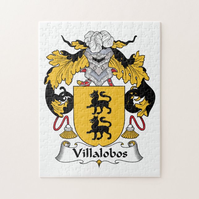 Puzzle Escudo de la familia de Villalobos (Vertical)