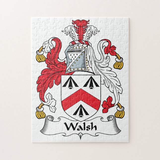 Puzzle Escudo de la familia de Walsh (Vertical)