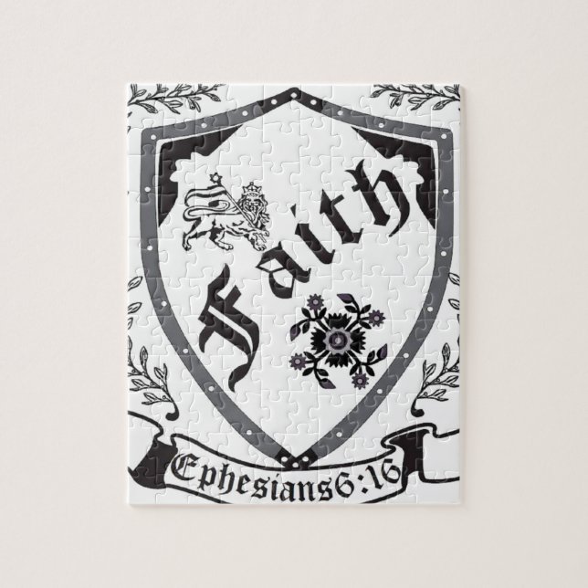 Puzzle Escudo de Shalom de la fe (Vertical)