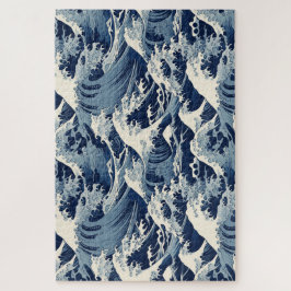 Puzzle Escudos efímeros: Reimaginan las olas de Hokusai
