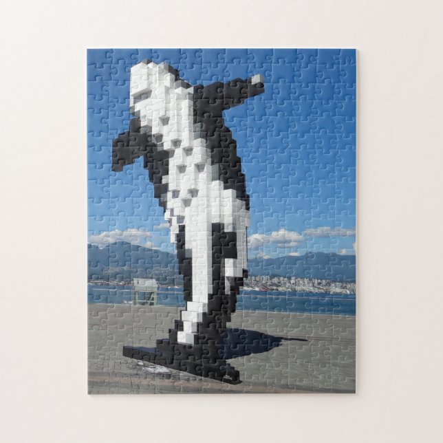 Puzzle Escultura ballena Vancouver. (Vertical)