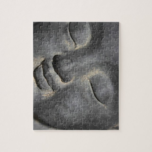 Puzzle Escultura de piedra de la cara del Buda suave (Vertical)