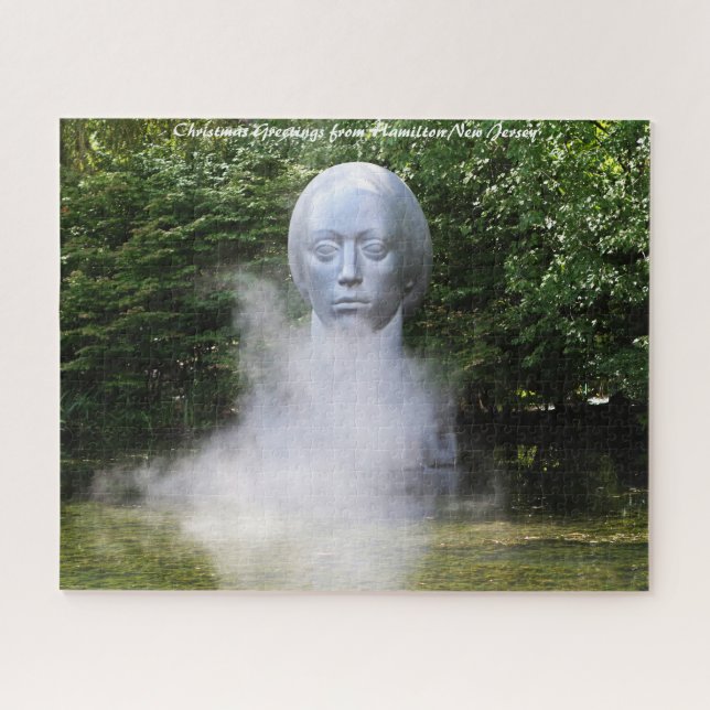 Puzzle Escultura Hamilton New Jersey Nochebuena (Horizontal)
