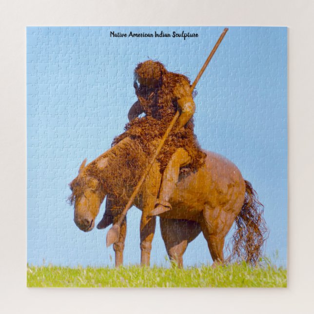 Puzzle Escultura indígena nativa americana (Vertical)