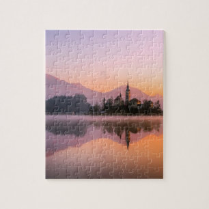 Puzzle Eslovenia al atardecer