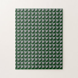 Puzzle Esmeralda Ruby Diamond Gemstone Arte Verde Rojo