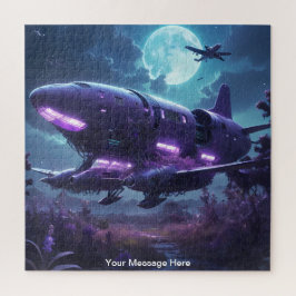 Puzzle Espaciado cósmico con vibrante color neón