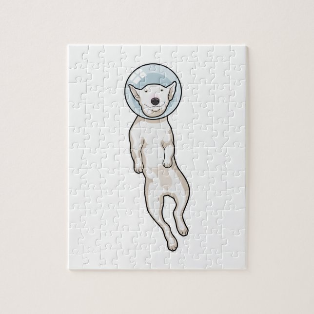 Puzzle Espacio de Bull Terrier (Vertical)