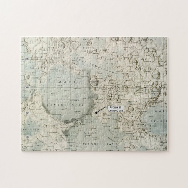 PUZZLE ESPACIO: MAPA DE LA LUNA, 1972 (Horizontal)