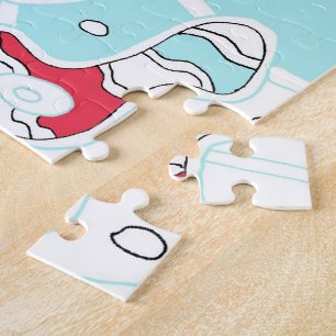 Puzzle "Espacio turquesa" Arte abstracto digital