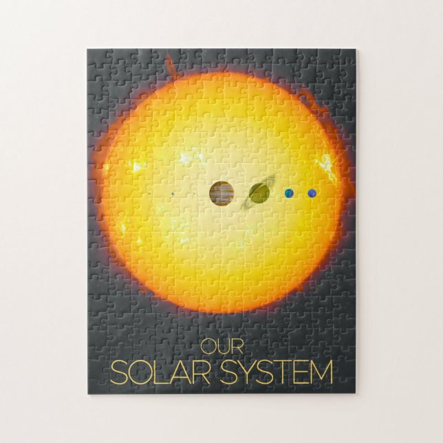 Puzzle Espacio ultraterrestre, sistema solar, sol y plane (Vertical)