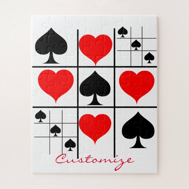 Puzzle Espadas negras Tic Tac Toe Thunder_Cove (Vertical)