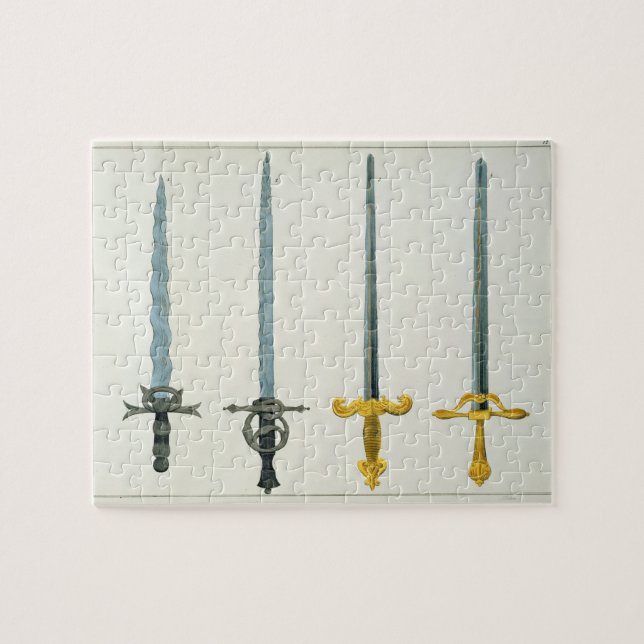 Puzzle Espadas, placa 'de una historia del desarrollo a (Horizontal)