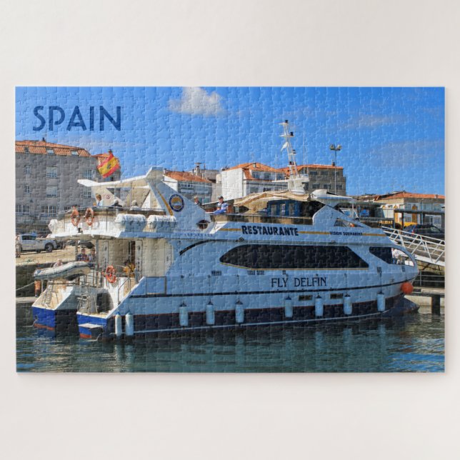 Puzzle España: barco turístico de restaurantes (Horizontal)