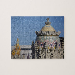 Puzzle España, Cataluña, Barcelona. Tejado de Barcelona