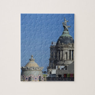 Puzzle España, Cataluña, Barcelona. Tejado de Barcelona 2