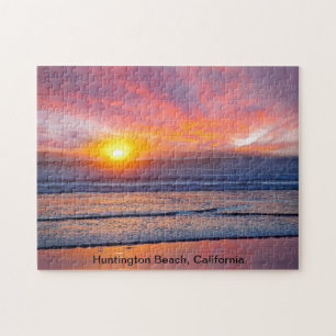 Puzzle Espectacular atardecer en Huntington Beach