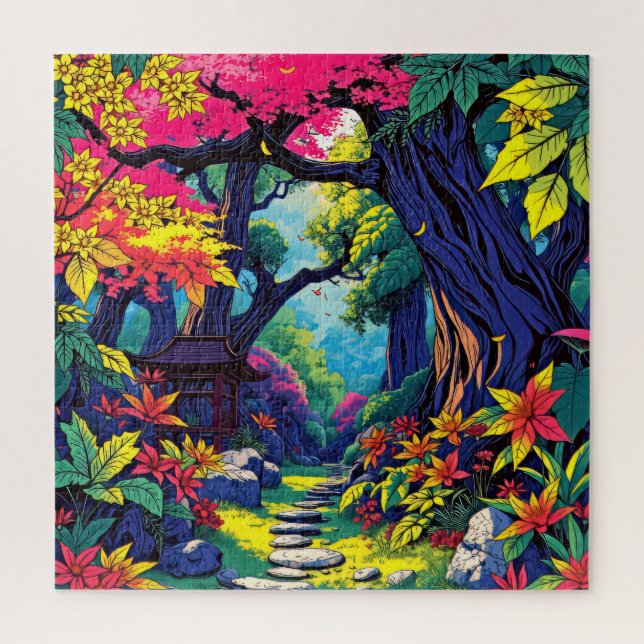 Puzzle Espectacular aventura forestal (Vertical)