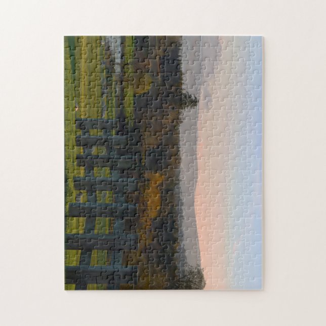 Puzzle Espectacular paisaje irlandés. El camino al lago (Vertical)