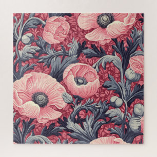 Puzzle Espectáculos rosados vintage Floral