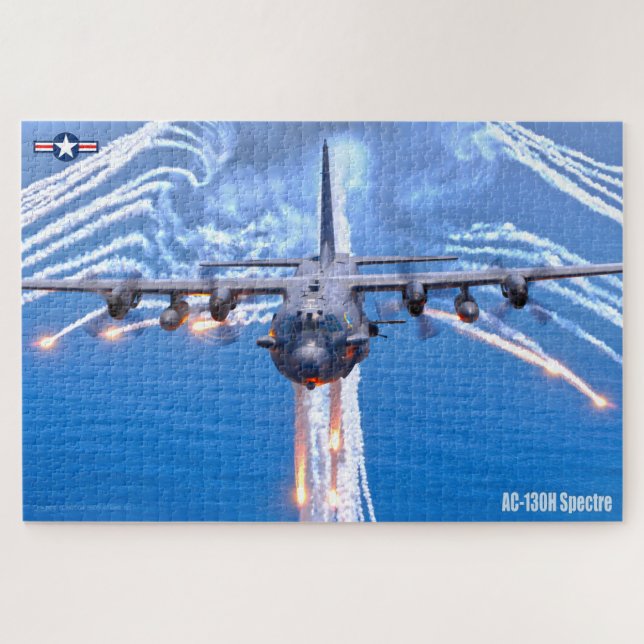 Puzzle ESPECTRO AC-130H (20x30 PULGADAS) (Horizontal)