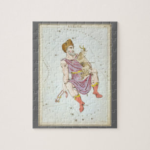 Puzzle Espejo de Urania, Mapa Celeste Antiguo de Astronom