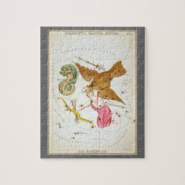 Puzzle Espejo de Urania, Mapa Celeste de Astronomía Antig (Vertical)