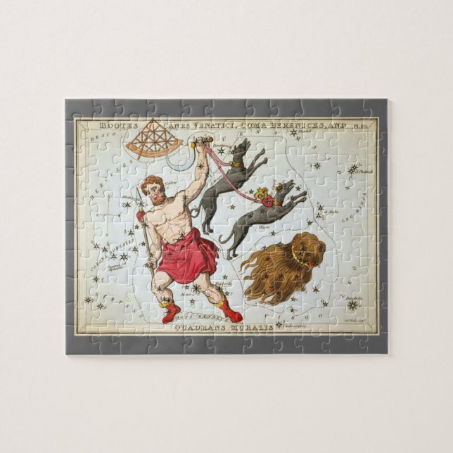 Puzzle Espejo de Urania, Mapa Celeste de Astronomía Antig (Horizontal)