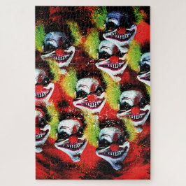 Puzzle espeluznante payaso de terror