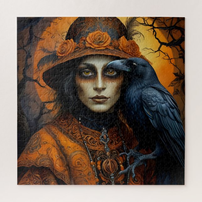 Puzzle Espeluznantes fantasmas animales de Halloween disf (Vertical)