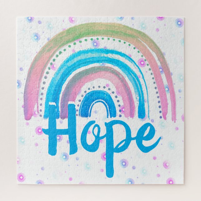 Puzzle Esperanza Arcoiris con espirales (Vertical)