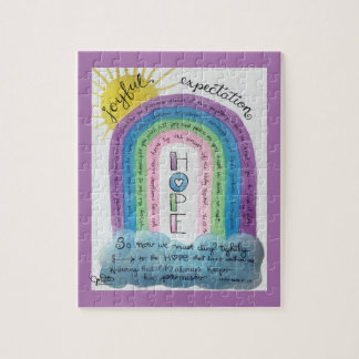 Puzzle Esperanza Biblia Verse la Escritura Acuarela Arcoi