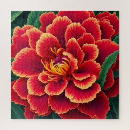 Puzzle Espiral de flores vibrantes