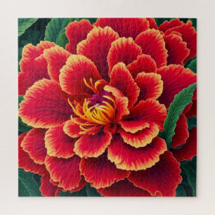 Puzzle Espiral de flores vibrantes