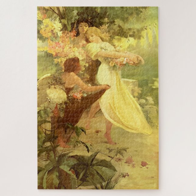 Puzzle Espíritu de primavera de Alphonse Mucha (Vertical)