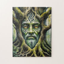 Espíritu del árbol celta de fantasía Dríada Pagana