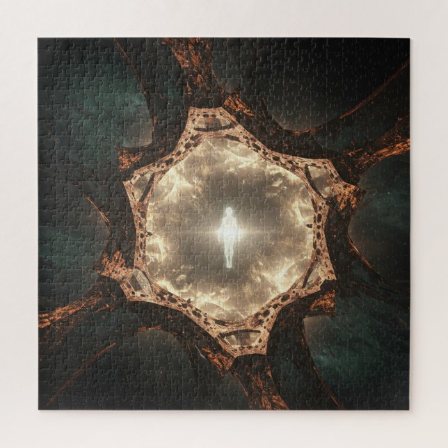 Puzzle Espíritu dentro de los materiales en el espacio ex (Vertical)