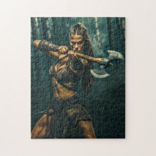 Puzzle Espíritu guerrero de mujer vikinga canalizando