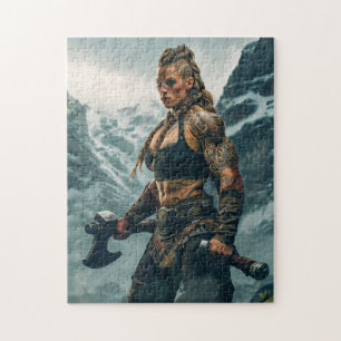 Puzzle Espíritu guerrero de mujer vikinga canalizando