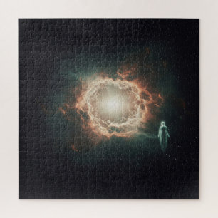 Puzzle Espíritu viajando a una tierra espiritual brillant