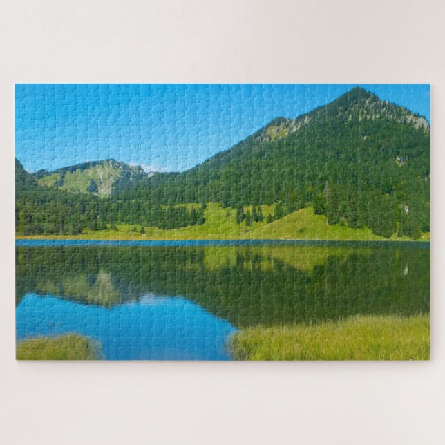 Puzzle Espitzingsee Baviera Alemania. (Horizontal)
