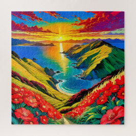 Puzzle Esplendor del Atardecer Costero