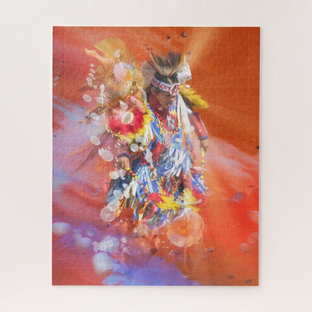 Puzzle ESPOLLA DE BAILE Nativa-Estadounidense (Vertical)