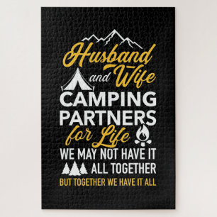 Puzzle Esposo Y Esposa Camping Compañero De Por Vida